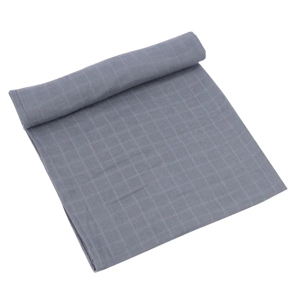 Cot &amp; Candy Baby Organic Muslin Swaddle Wrap-Aqua