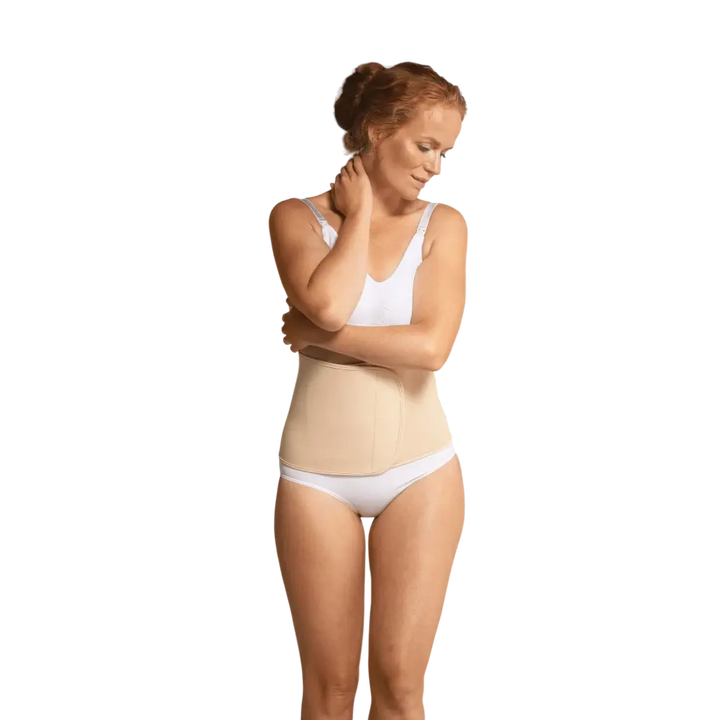 Carriwell Organic Cotton Post Birth Belly Binder - Honey