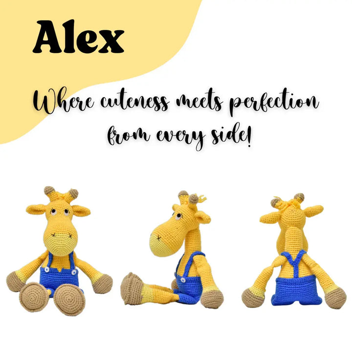Happy Threads Soft &amp; Cuddly Crochet Giraffe – Alex the Handmade Companion