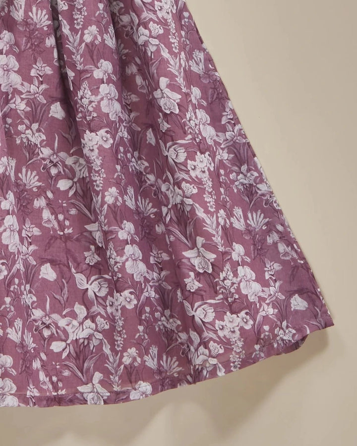 Liz Jacob Girls | Mul Cotton Floral Dress | Violas