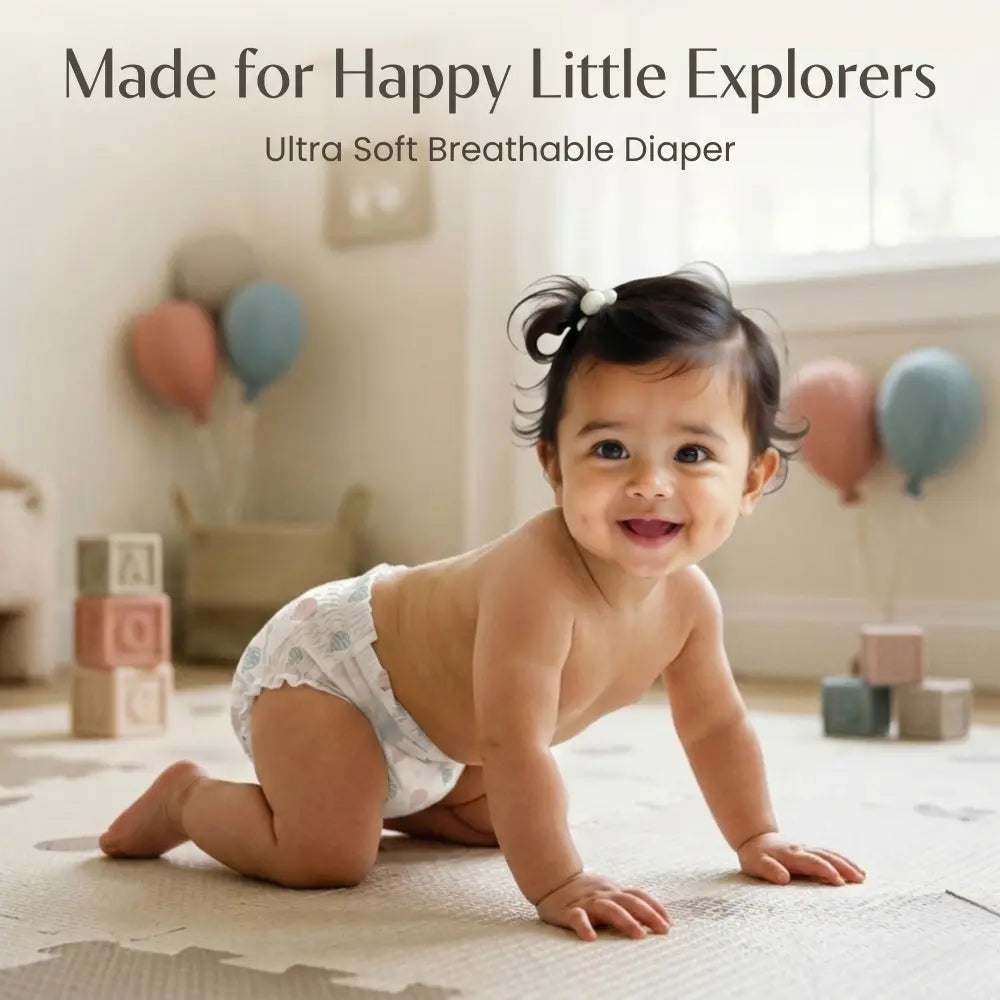 CODDLE UP Baby Pull-Up Diapers, Ultra Soft, Hypoallergenic, Breathable &amp; Leak-Proof - XL (11–16 kg), 25 Count