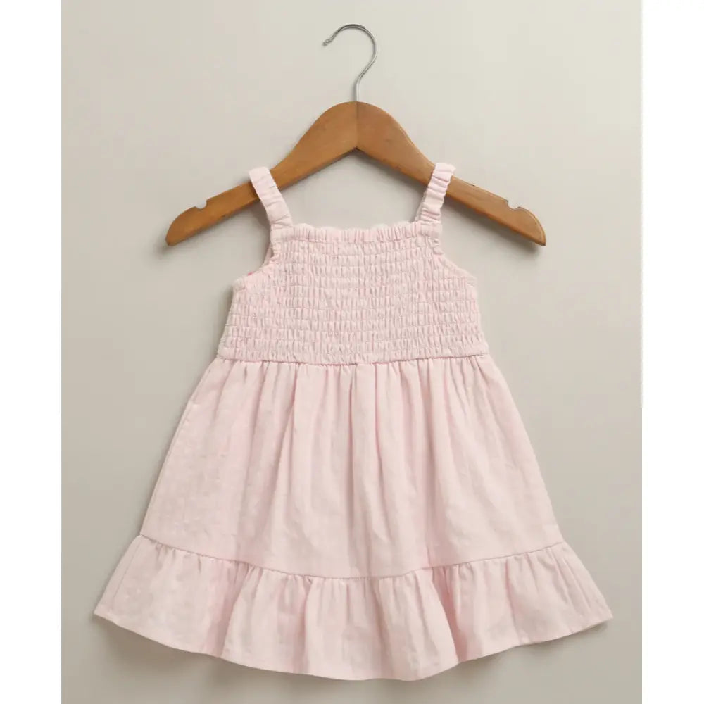 Sweetlime By As The Meadow Crochet Pinafore Dress - Pink