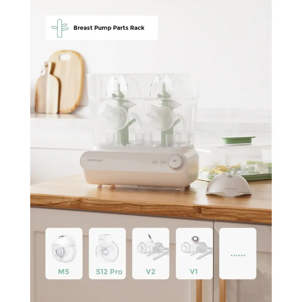Momcozy Sterilizers &amp; Warmer 3 Layers Large Bottle Sterilizer and Dryer White