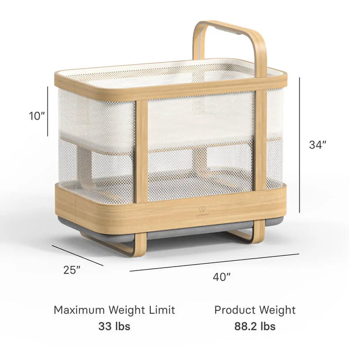Cradlewise Smart Bassinet and Cot - Age 0-2 years, upto 15 kgs