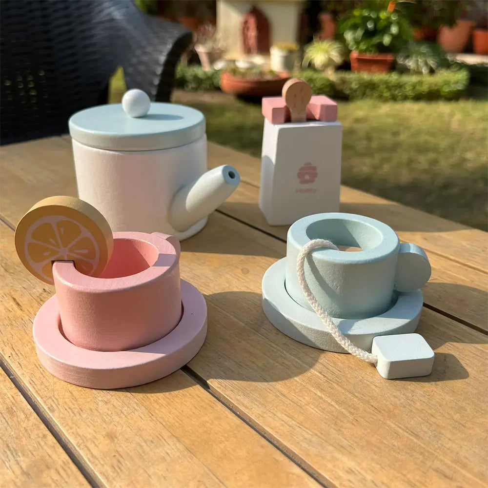 Playbox Wooden Tea Set for Kids
