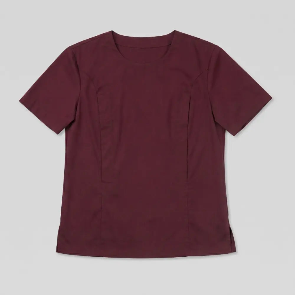 SOL MAMA Magnetic Snap Nursing Tee - Wine