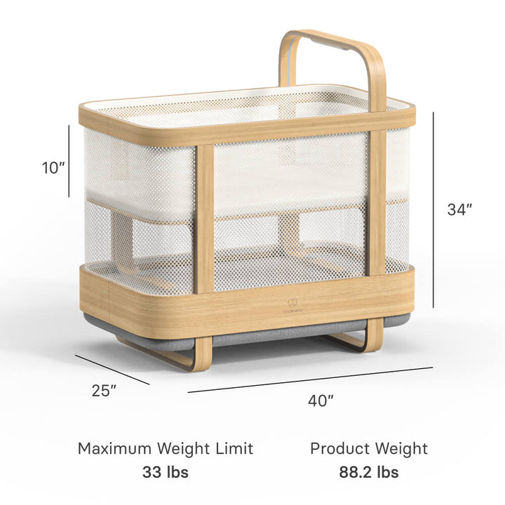 Cradlewise Smart Bassinet and Cot - Age 0-2 years, upto 15 kgs