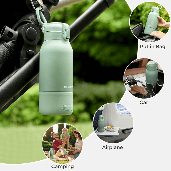 Momcozy Sterilizers &amp; Warmer Portable Breast Milk &amp; Water Warmer - Green