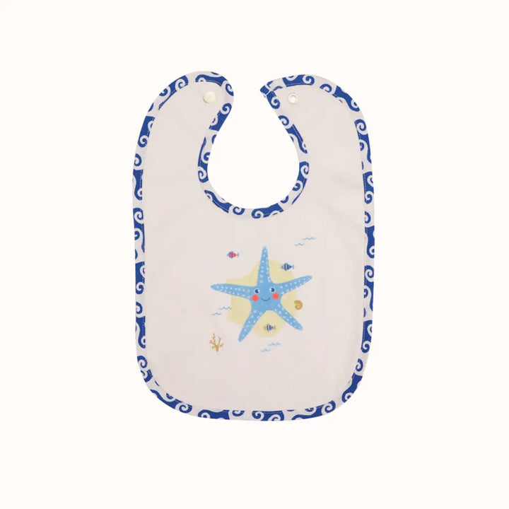 Abracadabra Cotton Jersey Toddler Bib Set (Pack of 2) - Hello Sea - 6-36 Months