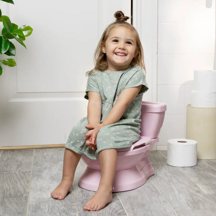 Ingenuity My Size Potty Pro 2-in-1 Toddler Potty Training Toilet with Flush Sound &amp; Detachable Potty Ring, 18 - 60 months, c