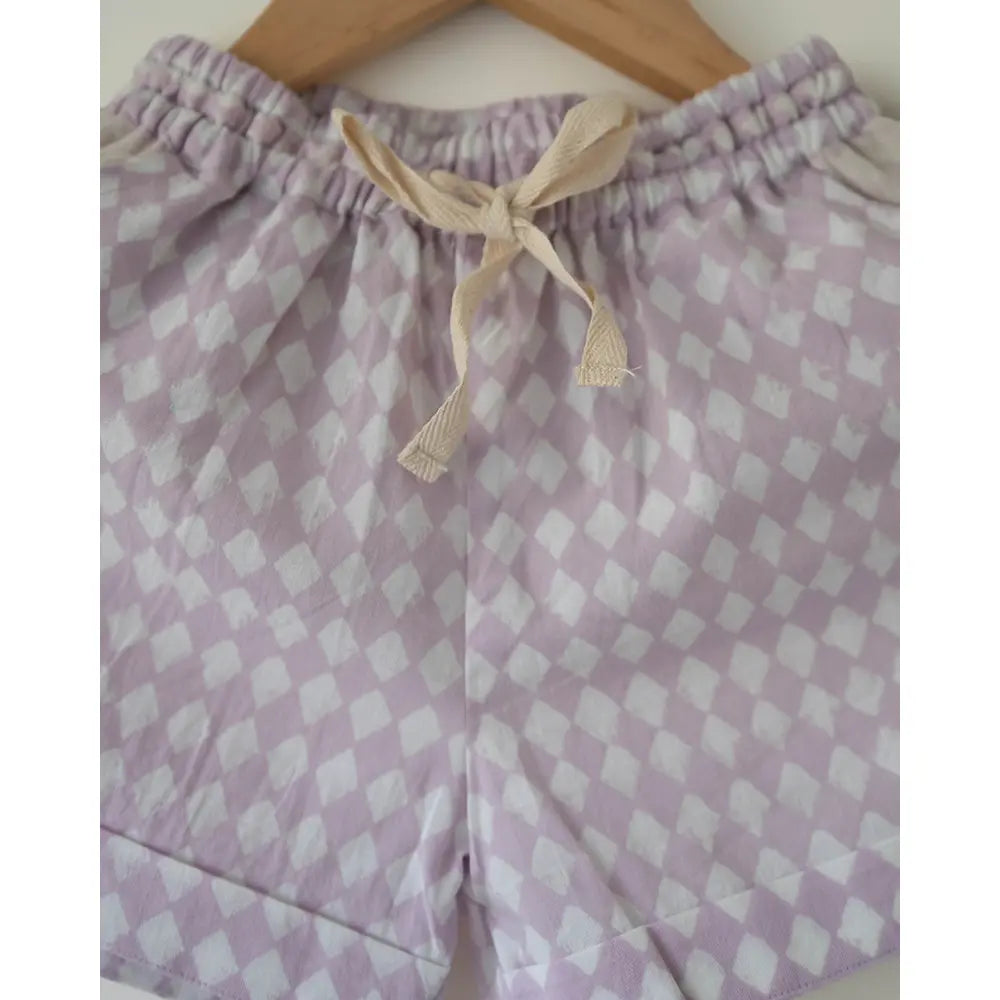 Love The World Today Shared Secrets Co-Ord In Lilac Rhombus For Boys