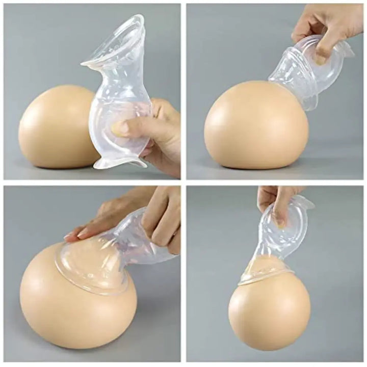 Haakaa Gen. 2 Silicone Breast Pump &amp; Cap Set – Improved Suction &amp; Comfort – 100ml – Grey