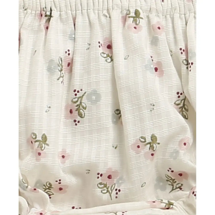 Sweetlime By As Organic Cotton Sweet Meadow Bloom Set - White