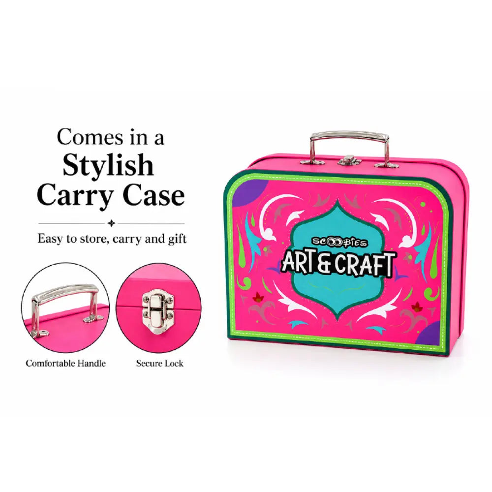 Scoobies 7-in-1 Art &amp; Craft Kit with Canvas &amp; Diamond Art Kids