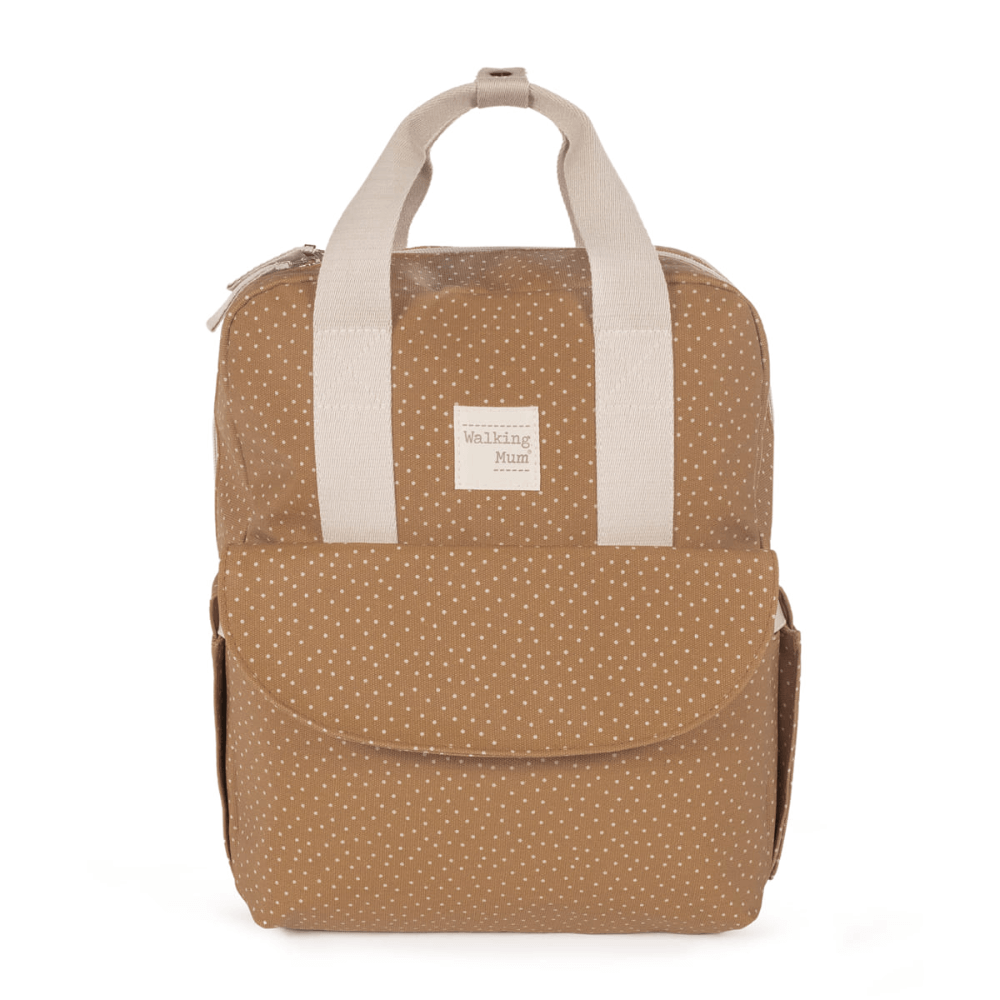 Walking Mum Rucksack Polka Dot Poppy - Cinnamon