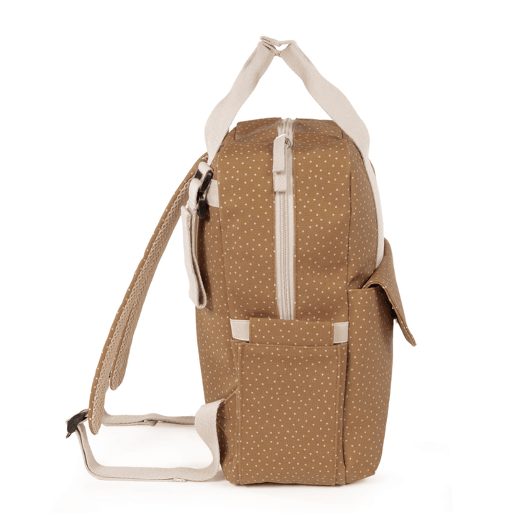 Walking Mum Rucksack Polka Dot Poppy - Cinnamon
