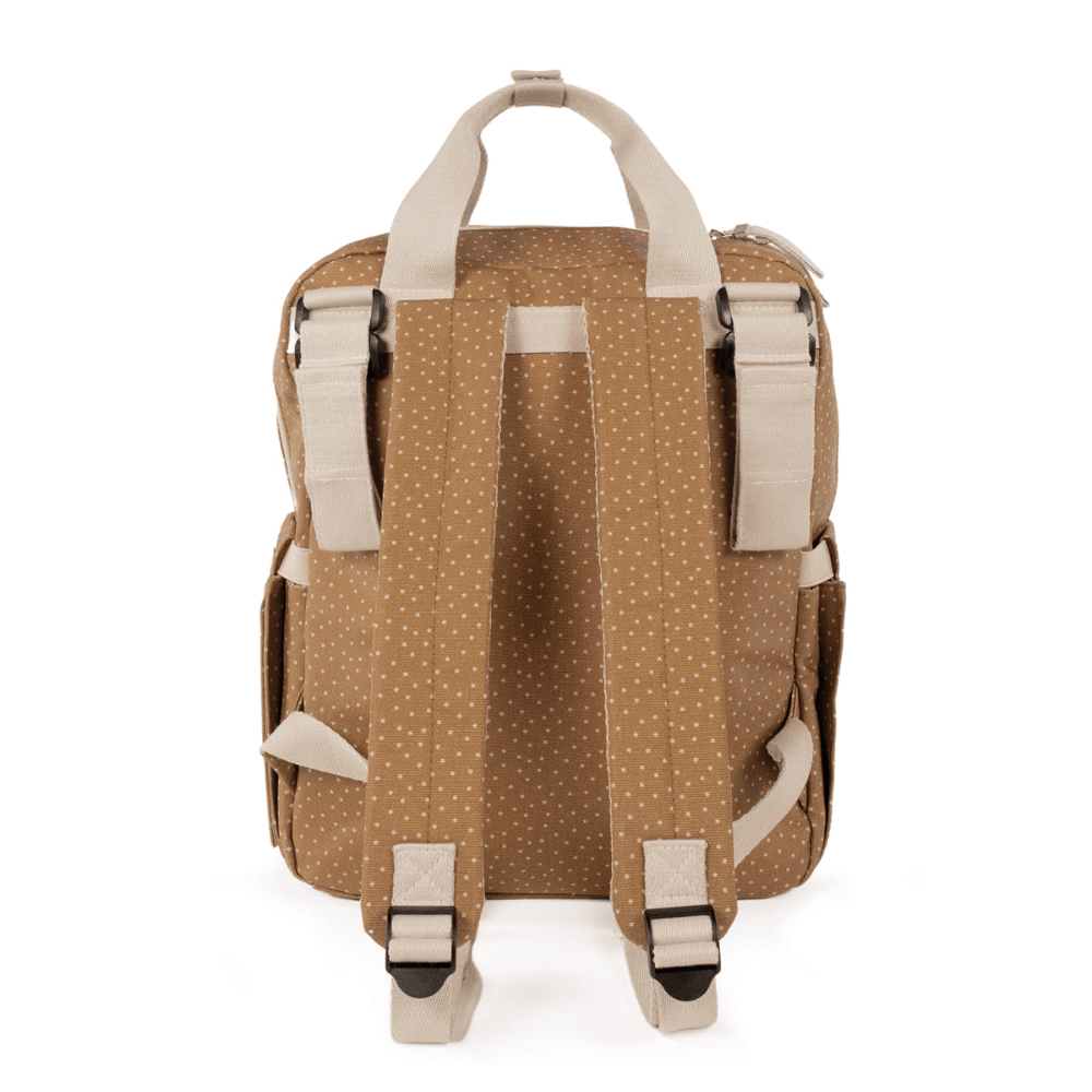 Walking Mum Rucksack Polka Dot Poppy - Cinnamon