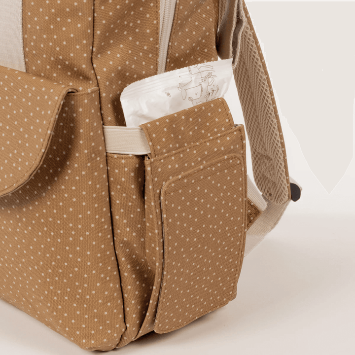 Walking Mum Rucksack Polka Dot Poppy - Cinnamon