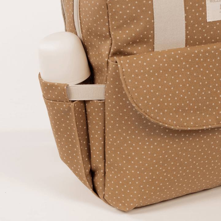 Walking Mum Rucksack Polka Dot Poppy - Cinnamon