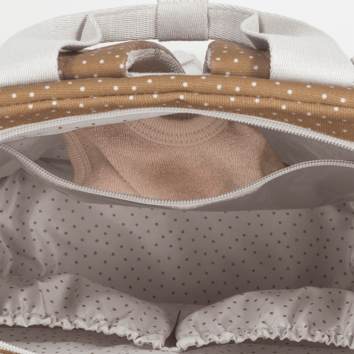 Walking Mum Rucksack Polka Dot Poppy - Cinnamon