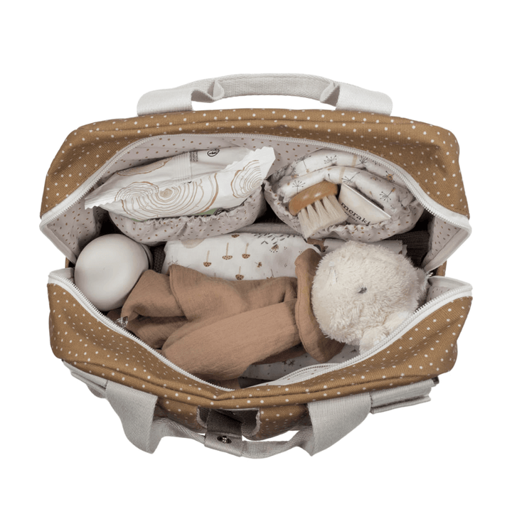 Walking Mum Rucksack Polka Dot Poppy - Cinnamon