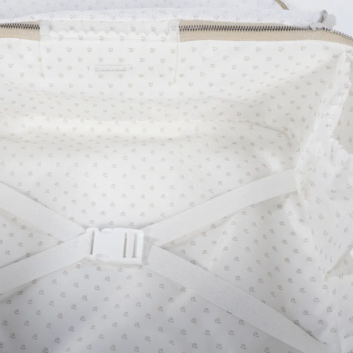 Pasito a Pasito Maternity Hospital Bag with Large Capacity, Water-Resistant Multi-Storage Organizer, Hand Handles &amp; Shoulder Straps, Icon Eco Leather - Cream