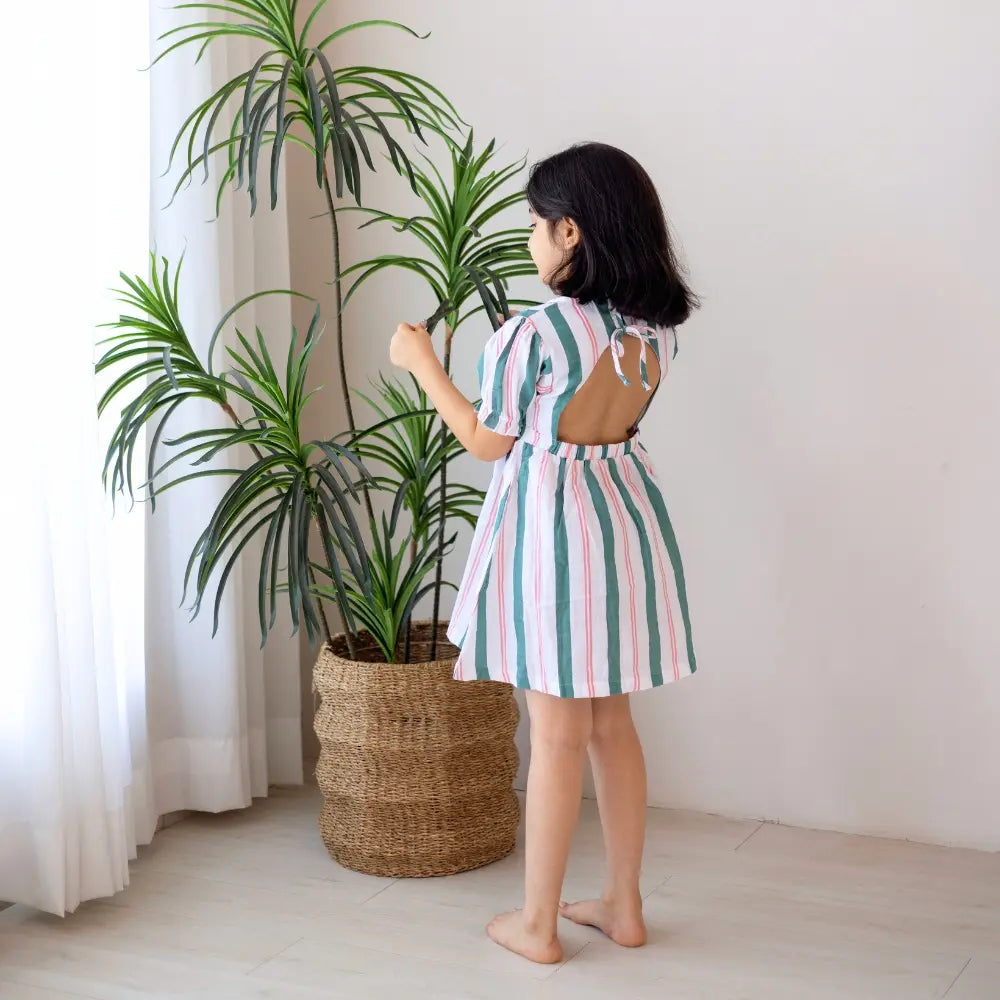 Mellow Muffin Fiora Dress - Matcha Sakura