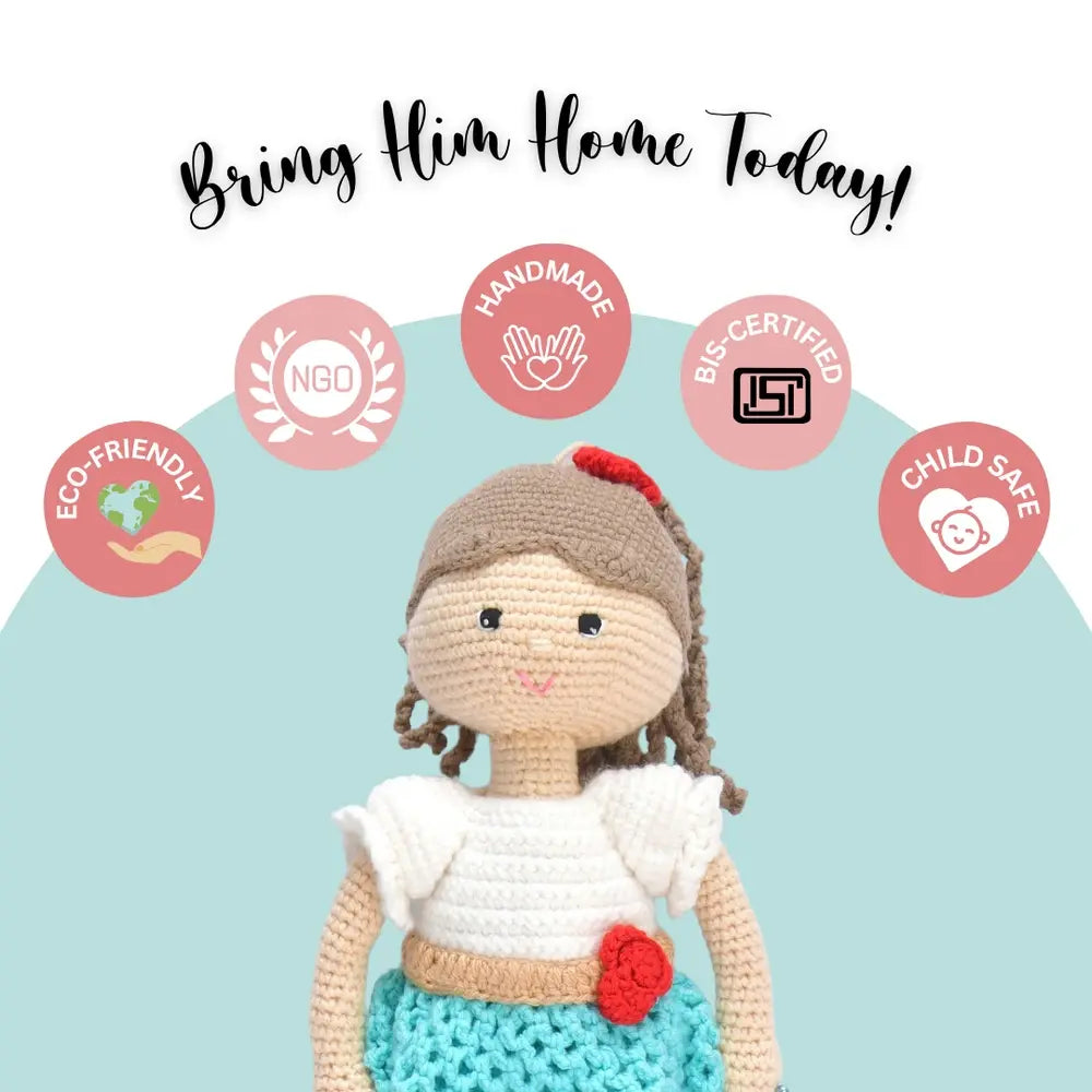 Happy Threads Crochet Katie Doll – Lovingly Handmade for Endless Playtime Joy