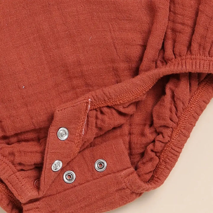 Cot &amp; Candy Baby Organic Muslin Bubble Romper Pack Of 2-Olive + Picante