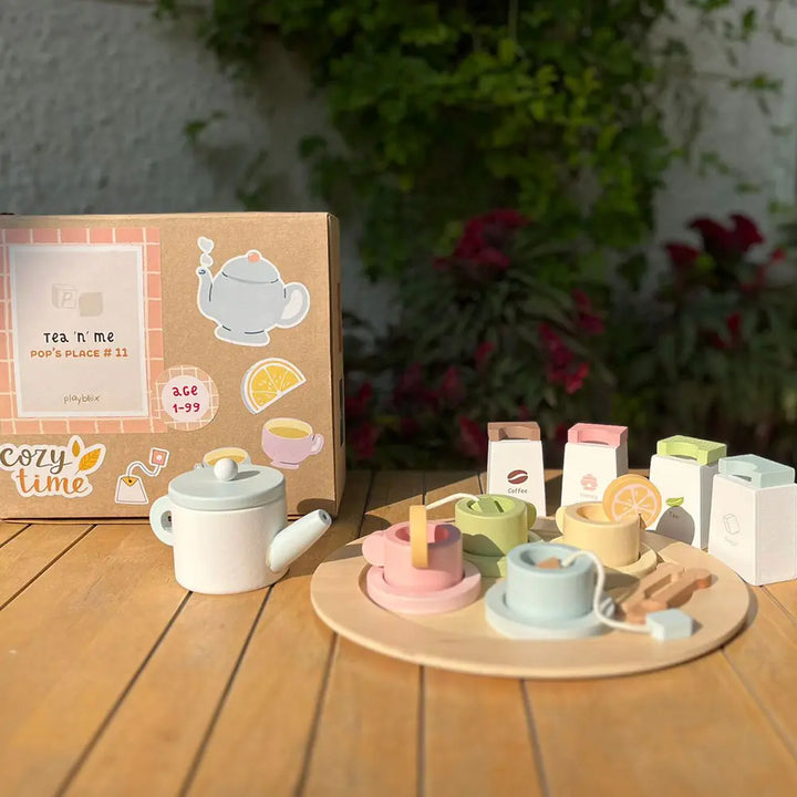Playbox Wooden Tea Set for Kids