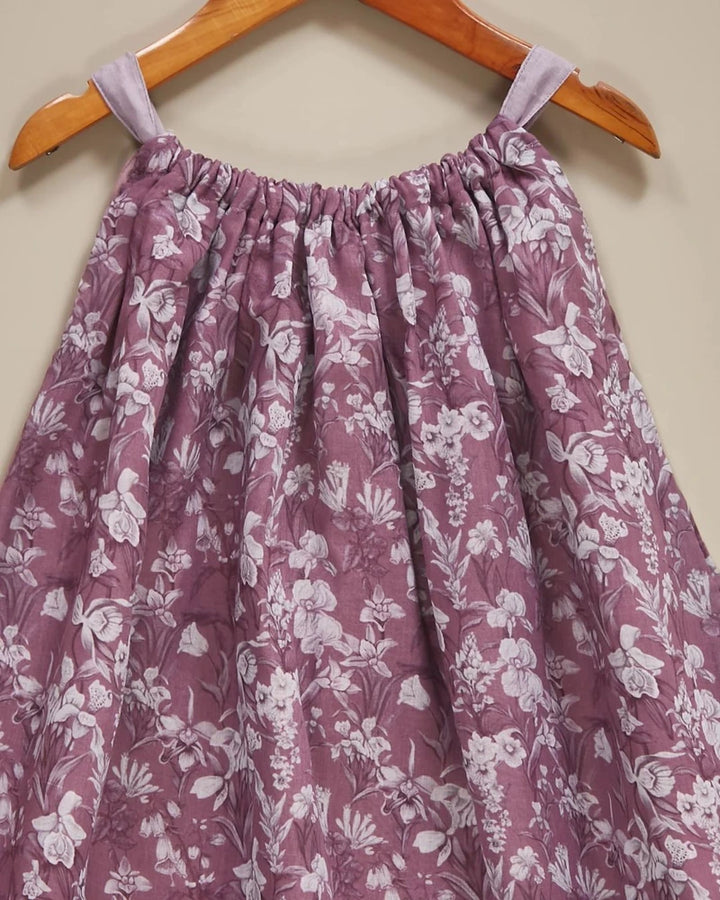 Liz Jacob Girls | Mul Cotton Floral Dress | Violas