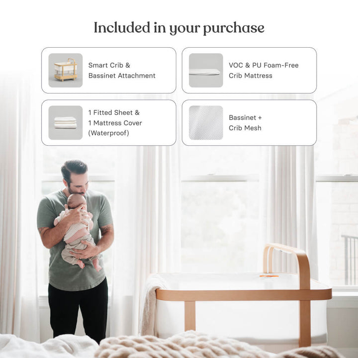 Cradlewise Smart Bassinet and Cot - Age 0-2 years, upto 15 kgs