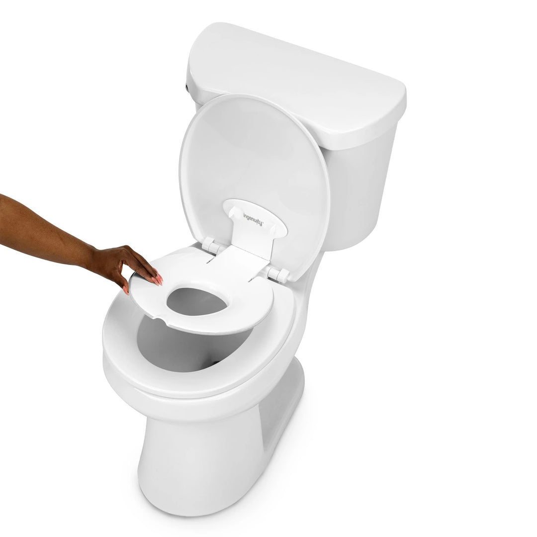 Ingenuity Flip &amp; Sit Potty Seat -  Toddler Potty Training Seat, Easy to set up, For Round &amp; Elongated Toilets, 18 Months+ / upto 22.5 kg