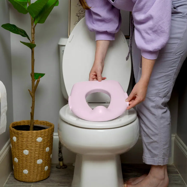 Ingenuity My Size Potty Pro 2-in-1 Toddler Potty Training Toilet with Flush Sound &amp; Detachable Potty Ring, 18 - 60 months, c