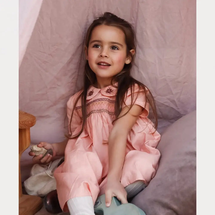 Early Sunday Erika Dress For Girls - Blush Pink