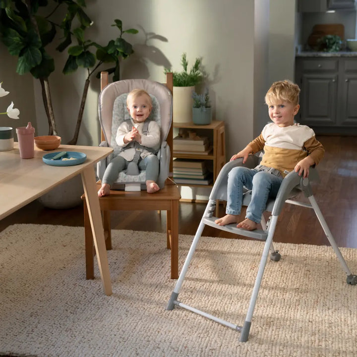 Ingenuity Trio Foldaway 6-in-1 High Chair with Booster Seat, Toddler Chair &amp; Foldable Space-Saving Design - Endless Blooms