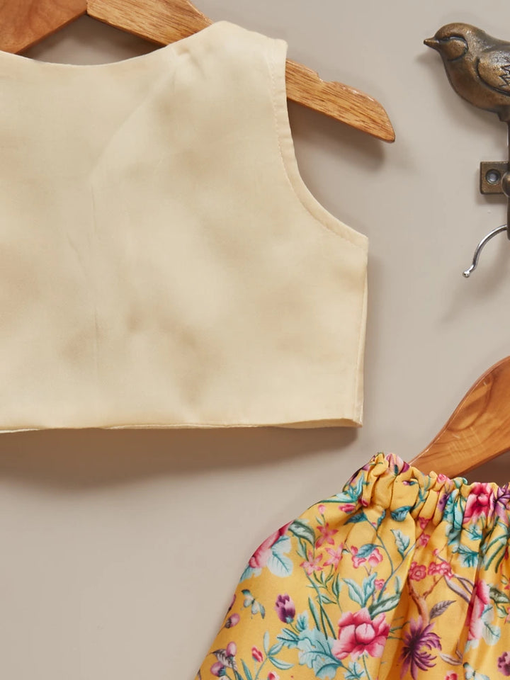 Liz Jacob Girls | Pure Mulberry-Silk Ethnicwear | Haldi