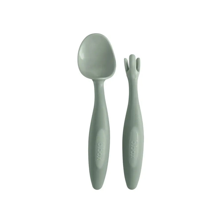 Bbox Toddler Fork &amp; Spoon Cutlery Set Sage Green