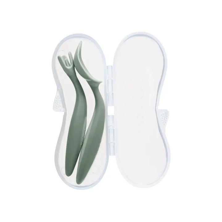 Bbox Toddler Fork &amp; Spoon Cutlery Set Sage Green