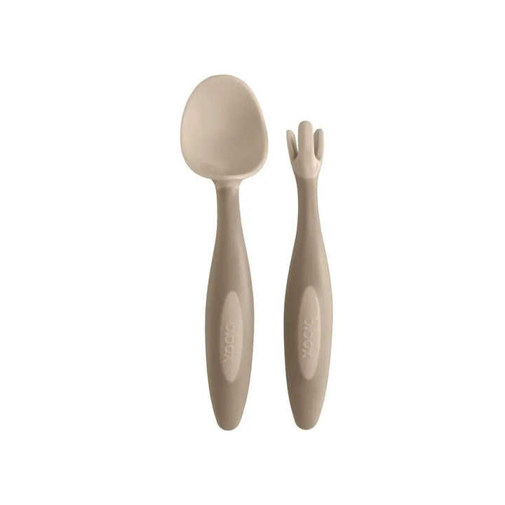 Bbox Toddler Fork &amp; Spoon Cutlery Set Latte Brown
