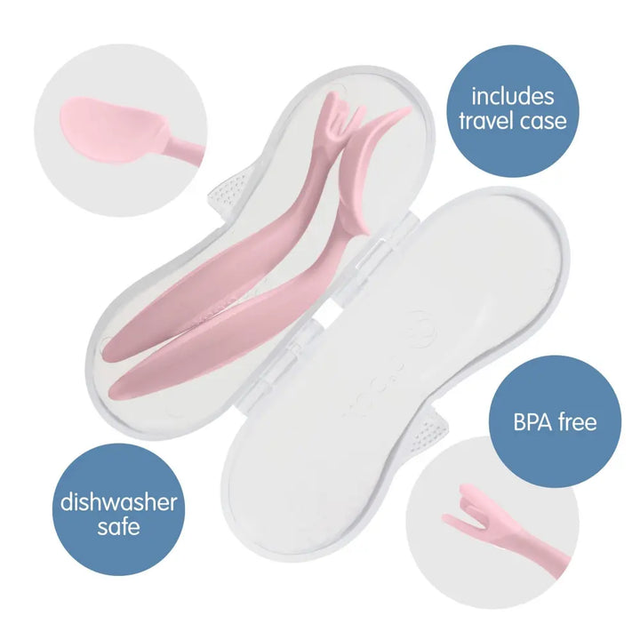 Bbox Toddler Fork &amp; Spoon Cutlery Set Latte Brown