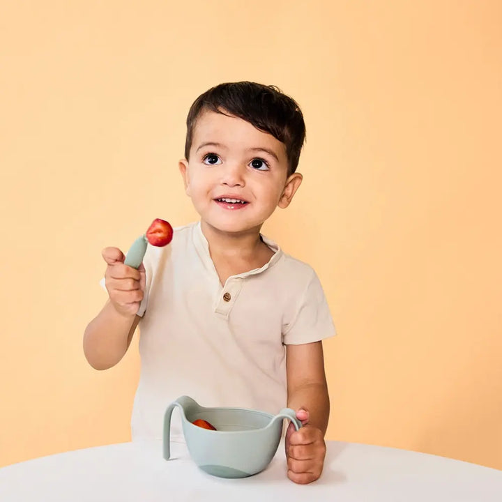Bbox Toddler Fork &amp; Spoon Cutlery Set Latte Brown