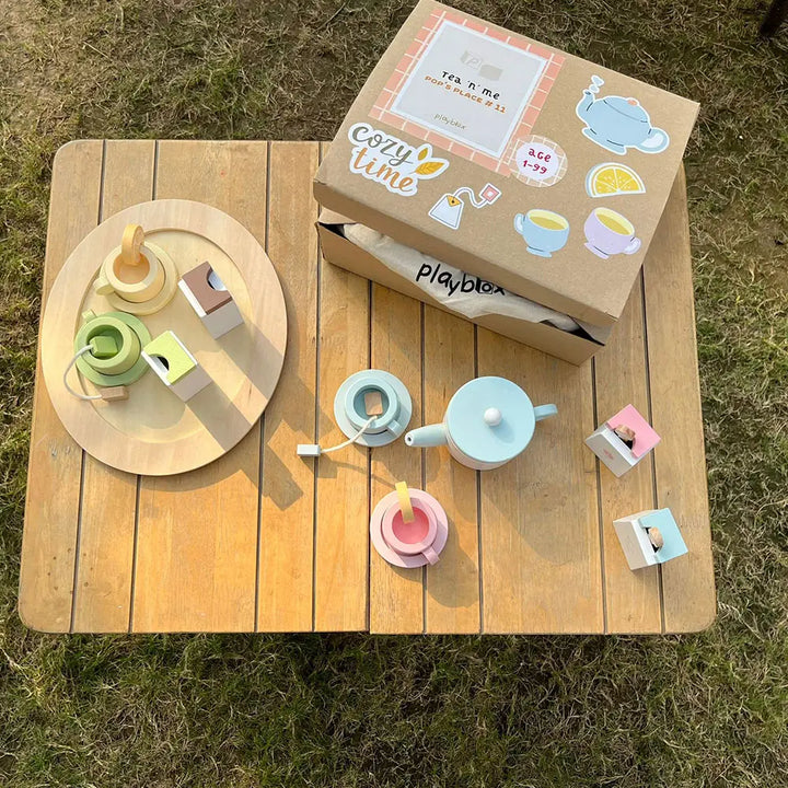 Playbox Wooden Tea Set for Kids
