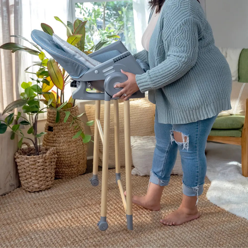 Ingenuity Proper Positioner Deluxe 7-in-1 High Chair with Recline, Rocking Infant Seat &amp; Booster Mode, 0-5 years