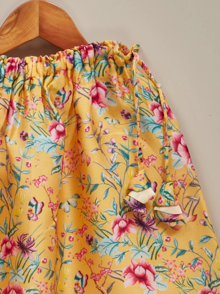 Liz Jacob Girls | Pure Mulberry-Silk Ethnicwear | Haldi