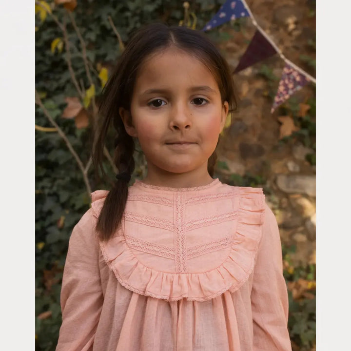 Early Sunday Lauren Blouse For Girls - Blush