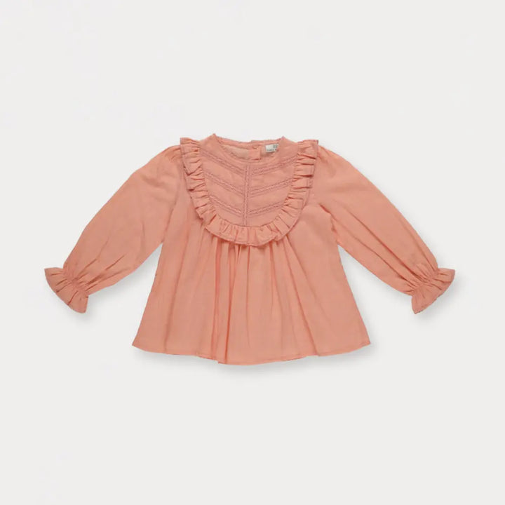 Early Sunday Lauren Blouse For Girls - Blush