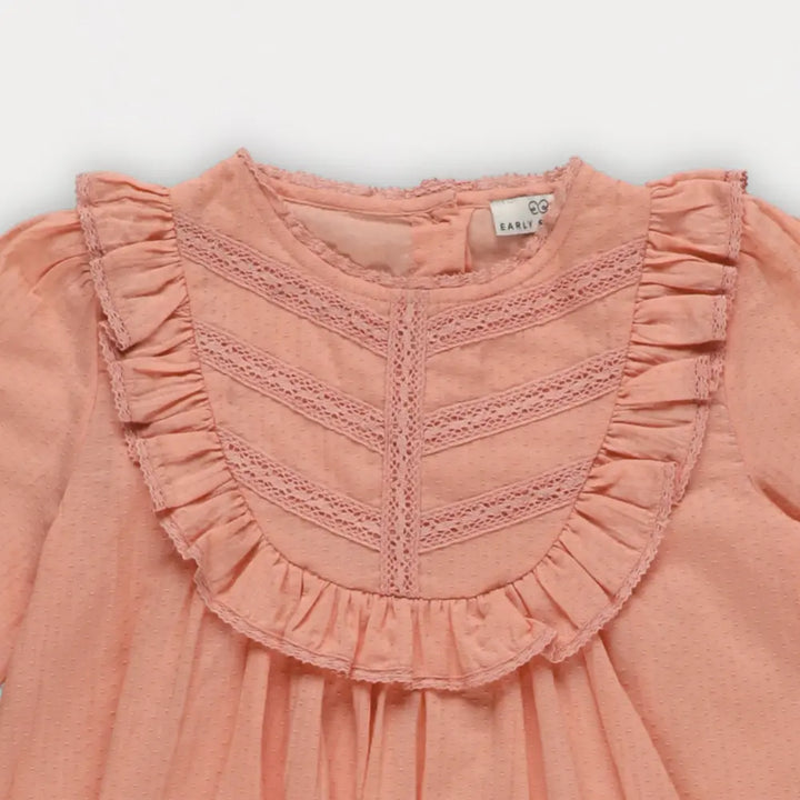 Early Sunday Lauren Blouse For Girls - Blush