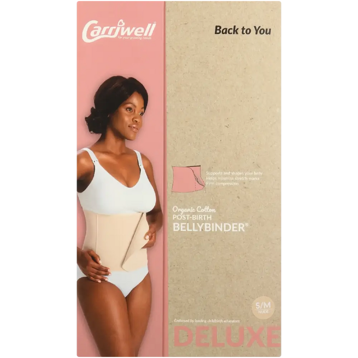 Carriwell Organic Cotton Post Birth Belly Binder - Honey