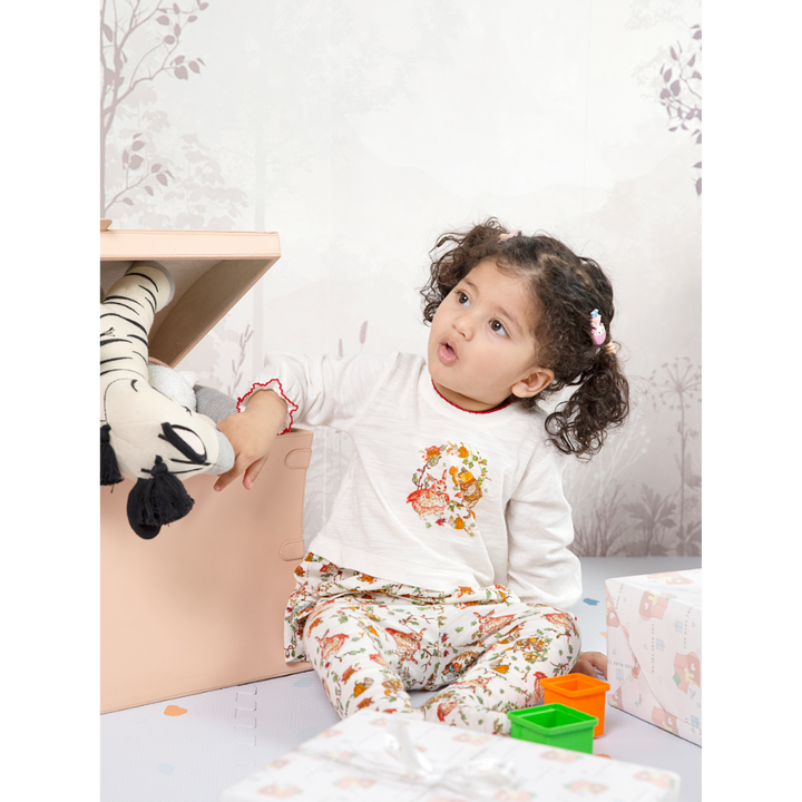 The Baby Trunk Peplum Co-ord Set - Red Riding Hood